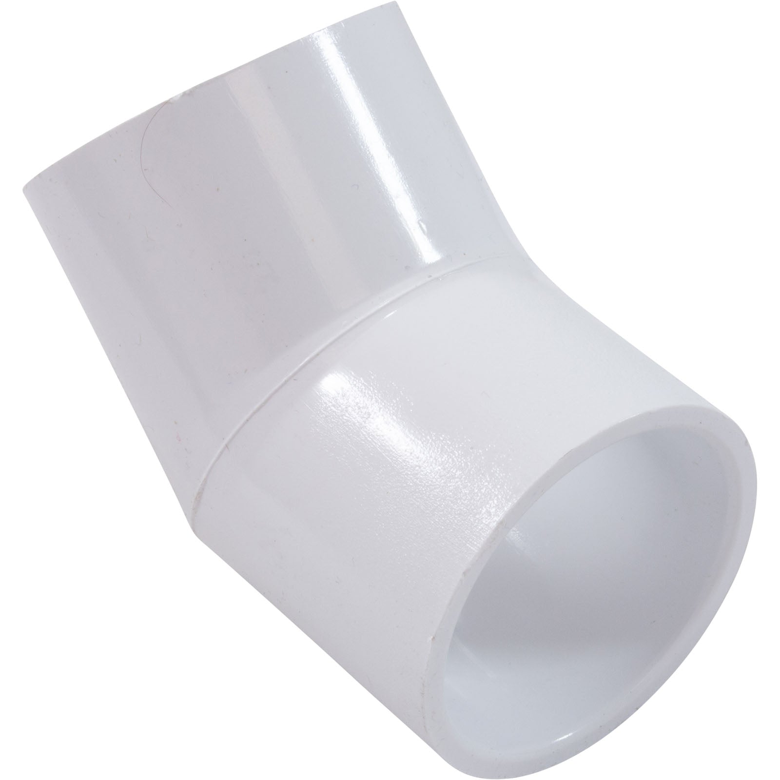 PVC Fitting, Elbow, 2" Slip x 2" Slip, 45 Degree (417-020)