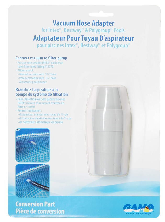 GAME Vacuum Hose Adapter, Connect vacuum to filter system (4558)