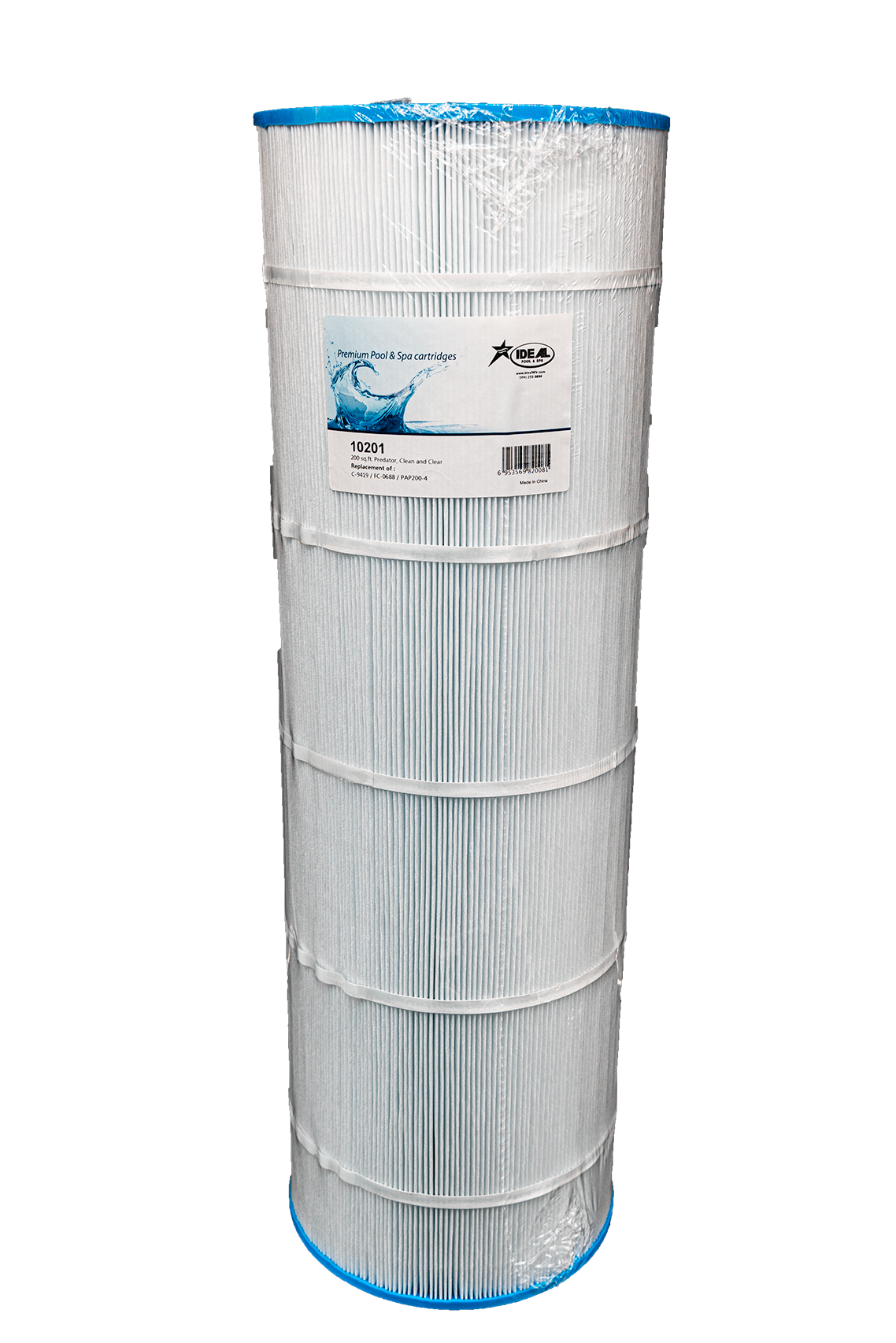 Pool Filter Cartridge, 10201, Clean & Clear 200 Sq. Ft., Replaces C-9419, FC-0688 & PAP200-4