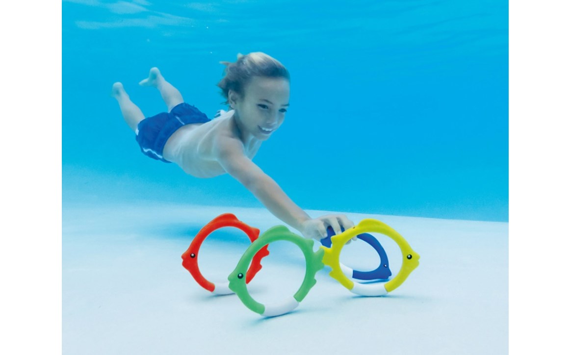 Intex 4 Color Underwater Fish Rings (55507E)