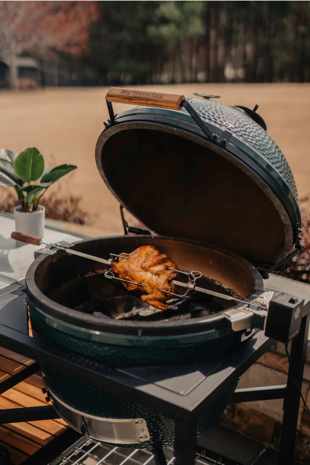Big Green Egg Rotisserie for Large Egg (136497)