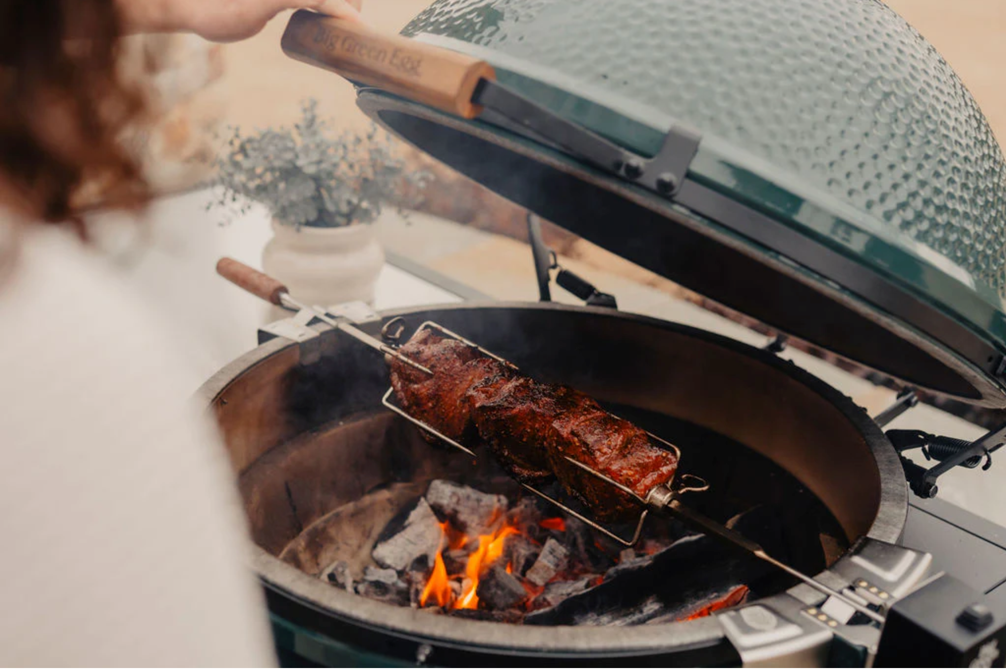 Big Green Egg Rotisserie for X-Large Egg (136503)