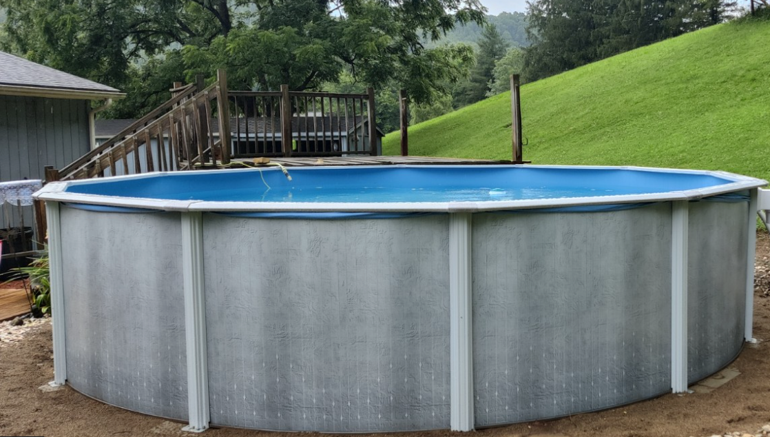 Solstice Above Ground Pool, 27' Round, 52" Deep