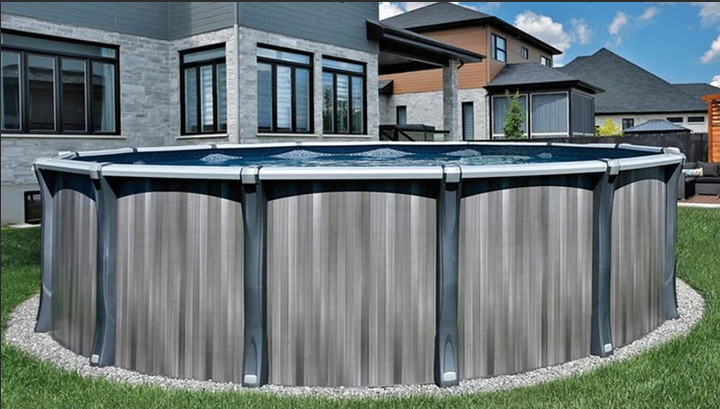 Grand Luxe Above Ground Pool, 15' x 30' Oval, 52" Deep