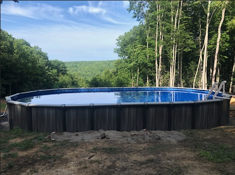 Grand Luxe Above Ground Pool, 15' x 30' Oval, 52" Deep