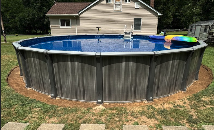 Grand Luxe Above Ground Pool, 15' x 30' Oval, 52" Deep