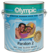 Olympic Paralon 2 Rubber Based Pool Paint, White - 1 Gallon
