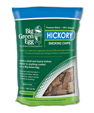 Big Green Egg Premium Kiln Dried Hickory Wood Smoking Chips, 2.9L (113986)