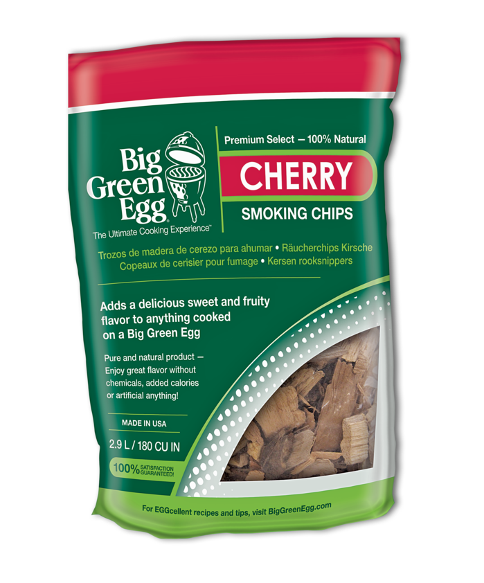 Big Green Egg Premium Kiln Dried Cherry Wood Smoking Chips, 2.9L (113979)