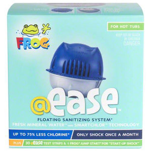 Spa Frog @EASE Floating Sanitizing System, Includes Jump Start Shock & Test Strips (01-14-3256)