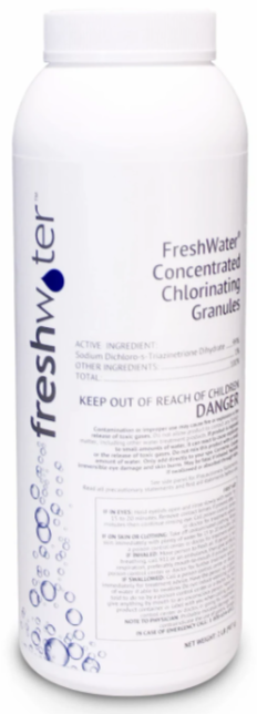 FreshWater Concentrated Chlorinating Granules, 2 lb.