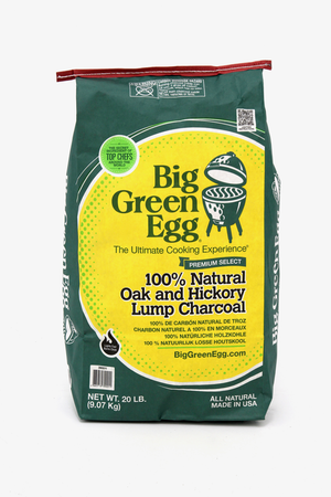 Big Green Egg 100% Natural Oak & Hickory Lump Charcoal, 20lb. Bag (390011)