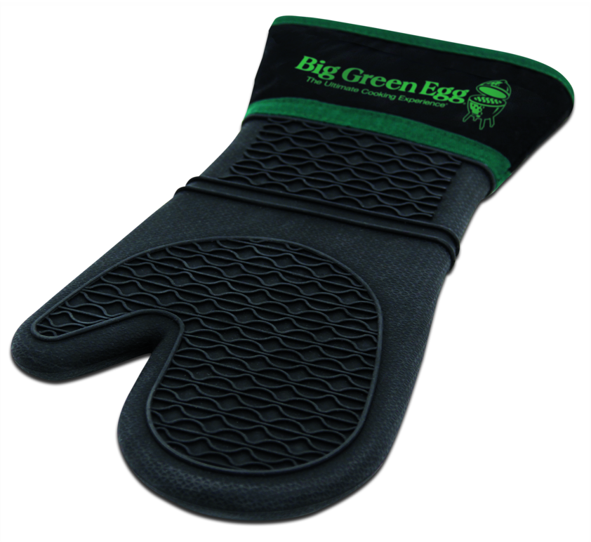 Big Green Egg Heat-Resistant Silicone Mitt w/Fabric Cuff (117083)