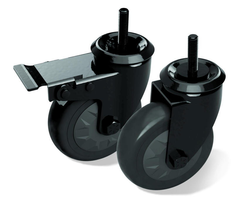 Big Green Egg Caster Kit for Modular Nests, Nests & Wood Tables (120410)