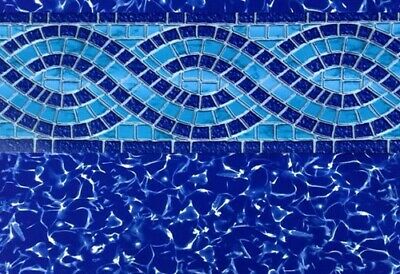 Above Ground Pool Liner, Unibead, Round, 33' x 54", Willow Creek Liner Doctor