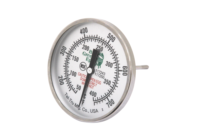 Big Green Egg External Temperature Gauge, Large Dial, 750°F (fits all except Mini) (117250)