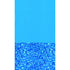 Above Ground Pool Liner, Overlap, Round, 15' x 48"/52", Blue Wall / Swirl Bottom