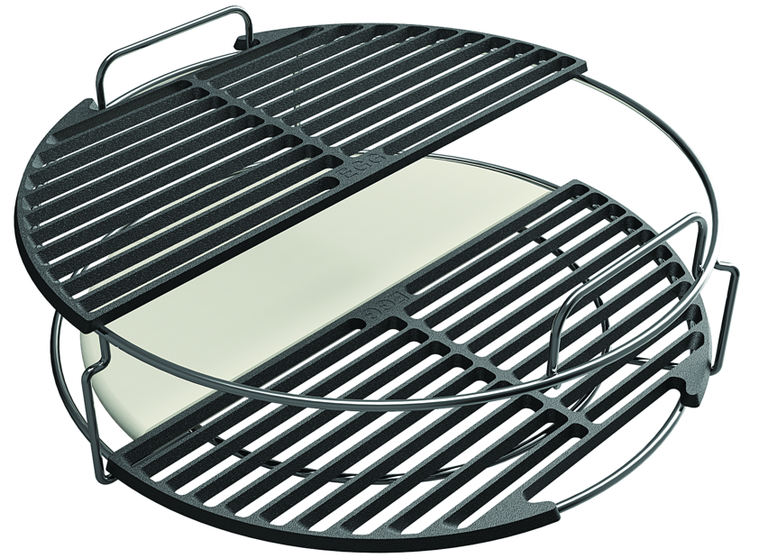 Big Green Egg Half Moon convEGGtor for Large Egg (121035) – Ideal