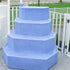King Step Walk-In Pool Step w/1 Handrail for Above Ground Pools, Blue Granite