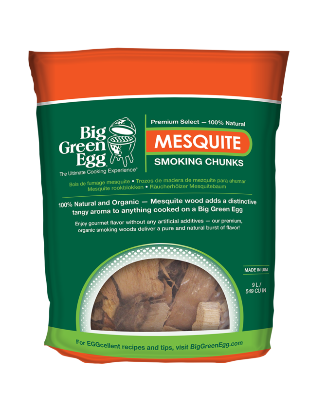 Big Green Egg Premium Kiln Dried Mesquite Wood Smoking Chunks, 9L (114631)