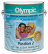 Olympic Paralon 2 Rubber Based Pool Paint, Bikini Blue - 1 Gallon