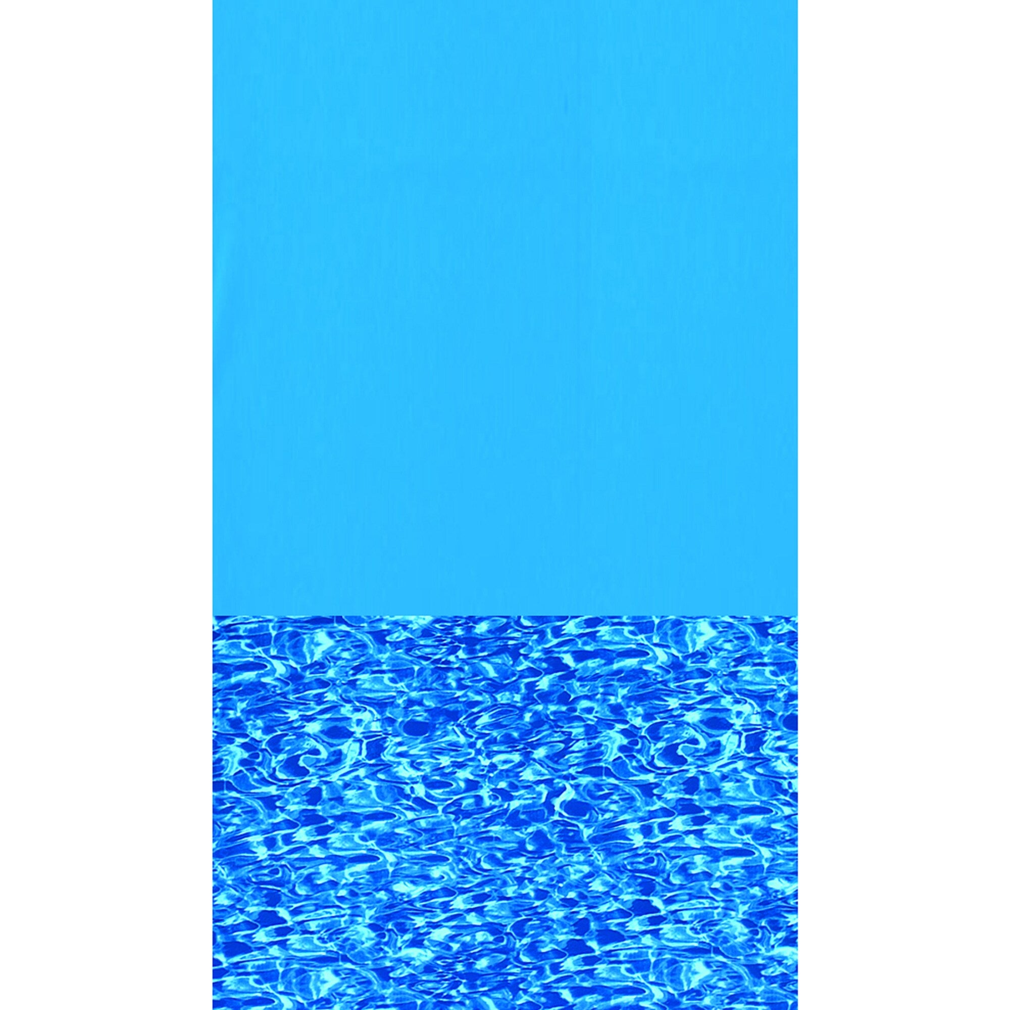 Above Ground Pool Liner, Overlap, Oval, 15' x 30' x 48"/52", Blue Wall / Swirl Bottom